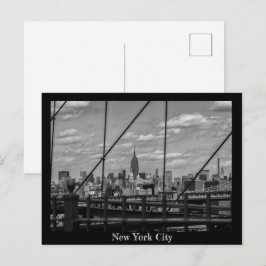 Brooklyn Bridge, New York City Postcard Vykort