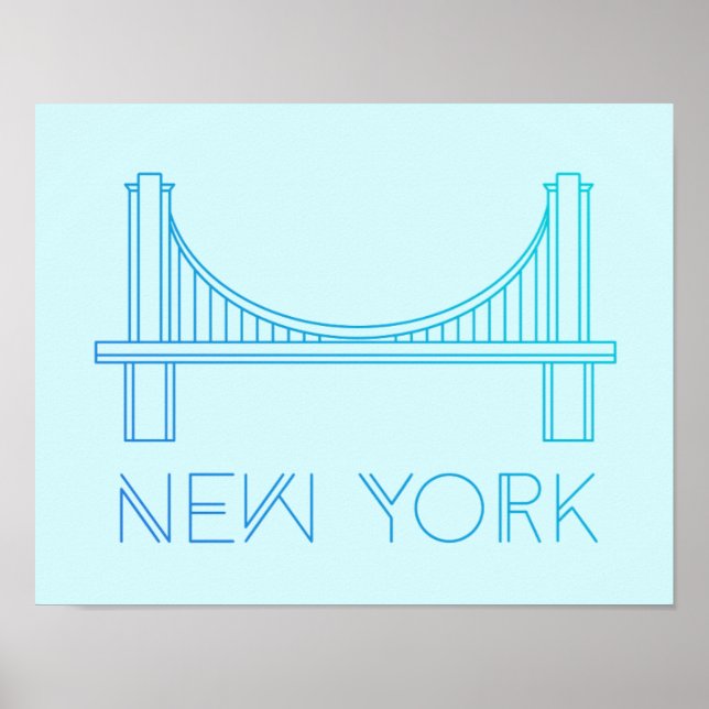 Brooklyn Bridge | New York City Poster (Framsidan)