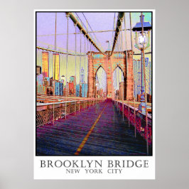 Brooklyn Bridge, New York City Poster