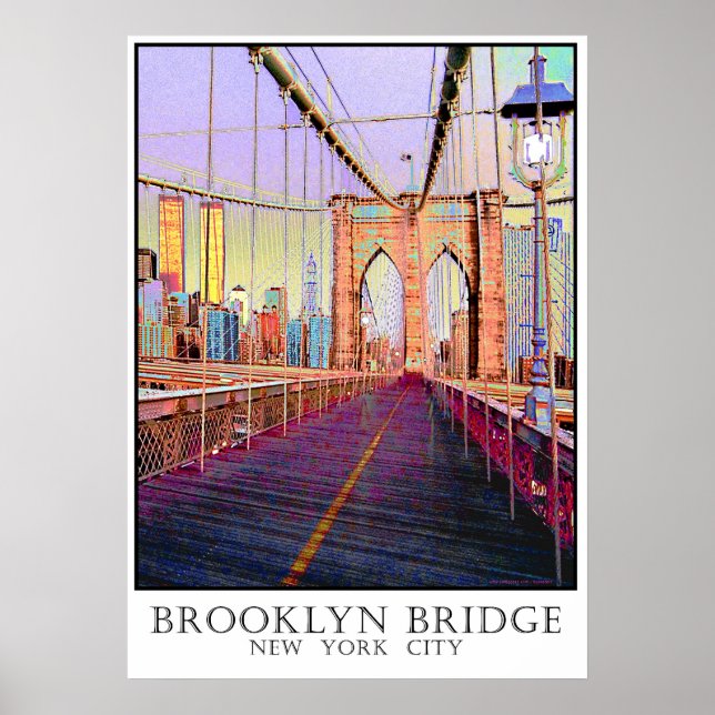 Brooklyn Bridge, New York City Poster (Framsidan)