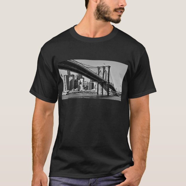 Brooklyn Bridge New York City Tee Shirt (Framsida)