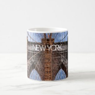 Brooklyn Bridge, New York City Two-Tone Coffee Mug Kaffemugg