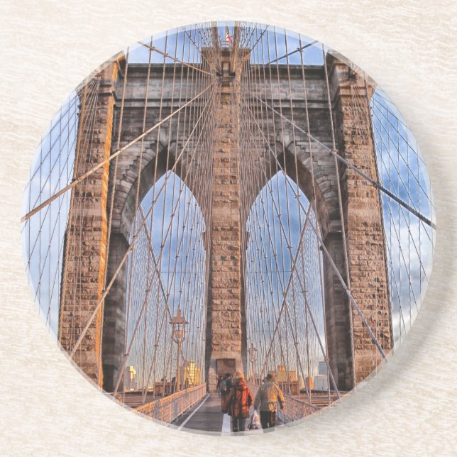 Brooklyn Bridge New York City Underlägg (Framsidan)