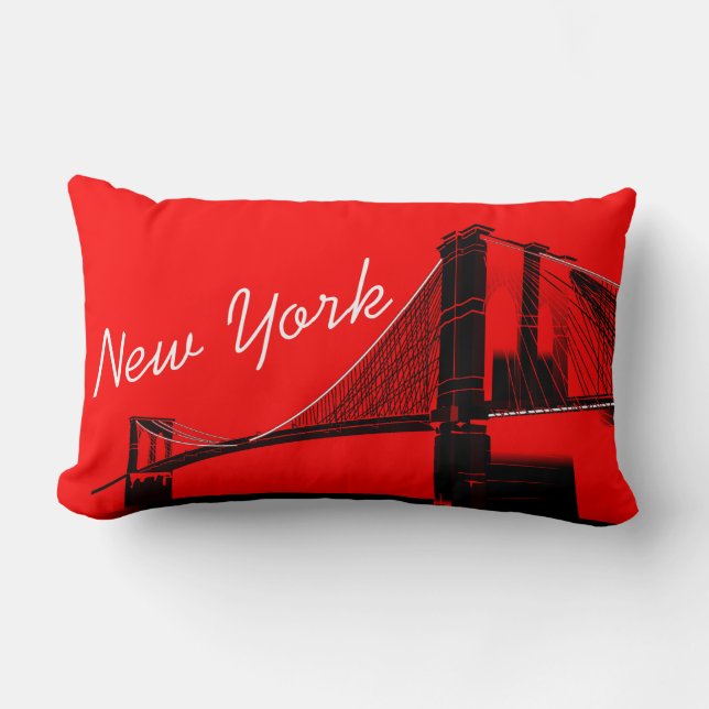 Brooklyn Bridge New York Design Lumbarkudde (Framsida)