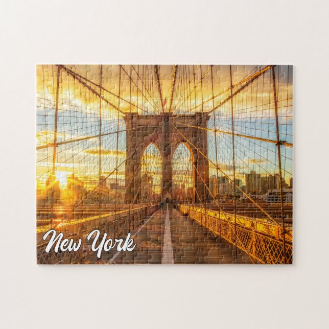 Brooklyn Bridge, New York, Förenade Stater Pussel (Horisontell)