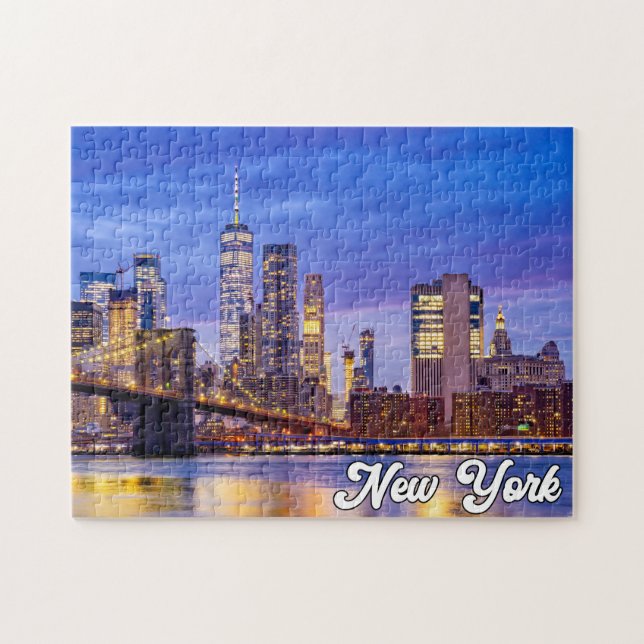 Brooklyn Bridge, New York, Förenade Stater Pussel (Horisontell)