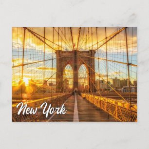 Brooklyn Bridge, New York, Förenade Stater Vykort