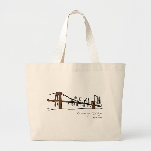 Brooklyn bridge New york illustration au trait Jumbo Tygkasse (Framsidan)
