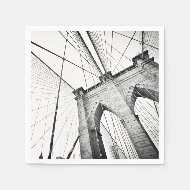 Brooklyn Bridge, New York Pappersservett (Framsidan)
