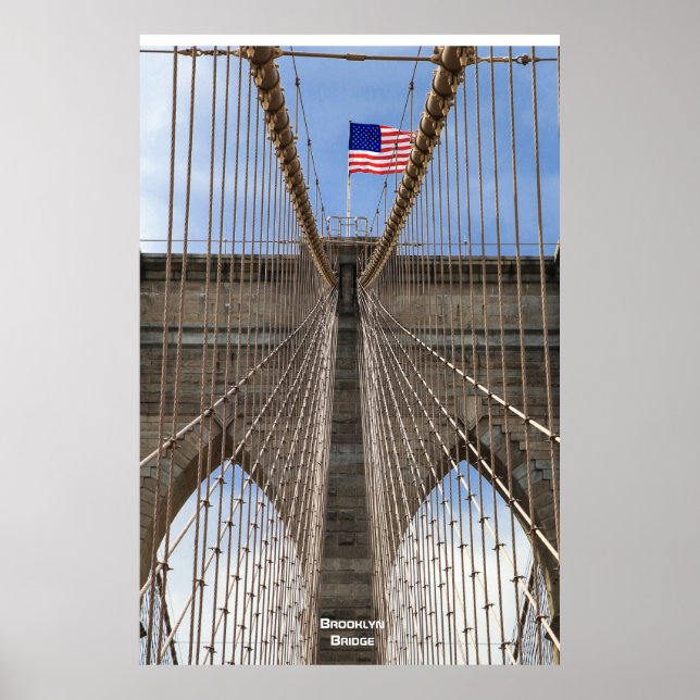 Brooklyn Bridge, New York Poster (Framsidan)
