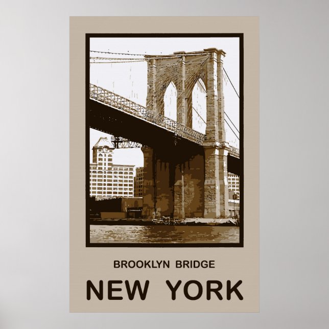 Brooklyn Bridge New York Poster (Framsidan)