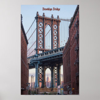 Brooklyn Bridge, New York Poster