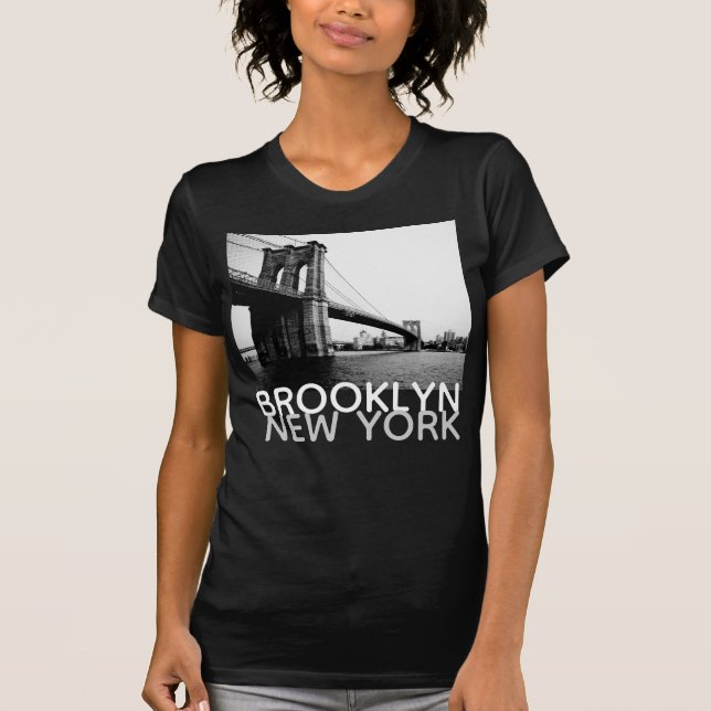Brooklyn Bridge New York T-shirt för kvinnor #2 (Framsida)