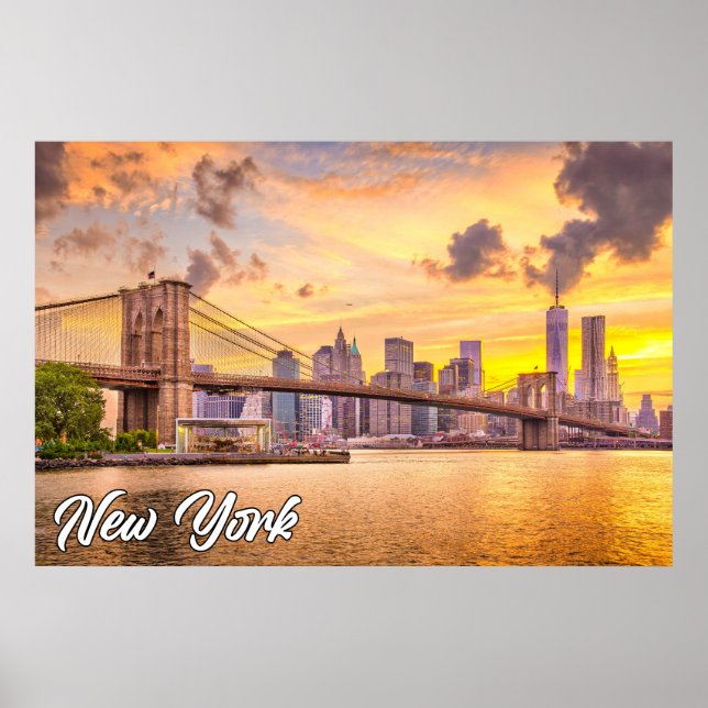 Brooklyn Bridge, New York, USA Poster (Framsidan)