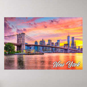 Brooklyn Bridge, New York, USA Poster