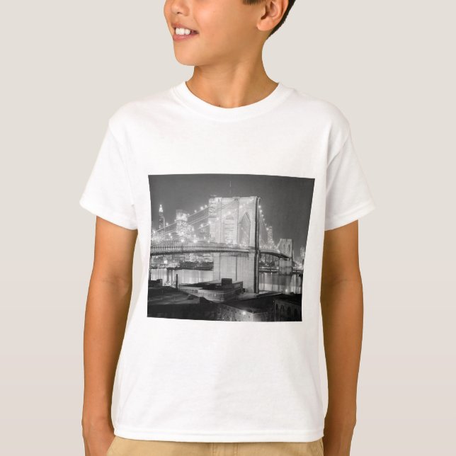 Brooklyn Bridge New York USA T Shirt (Framsida)