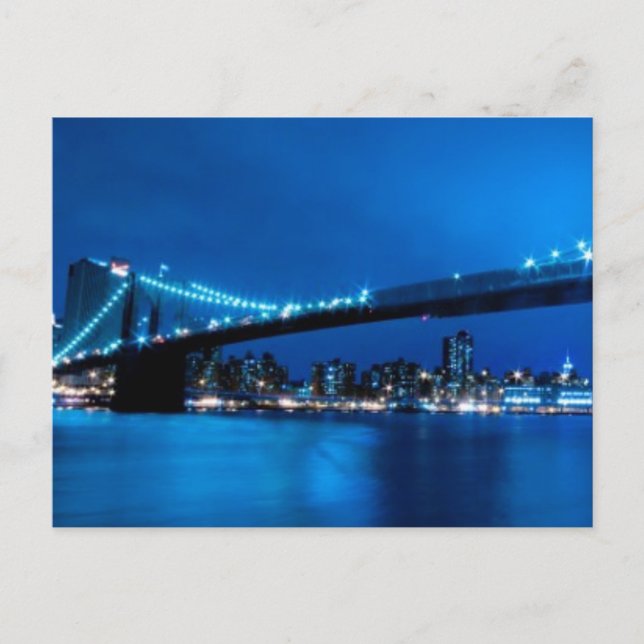 Brooklyn Bridge, New York Vykort (Framsida)