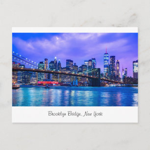 Brooklyn bridge, New York Vykort