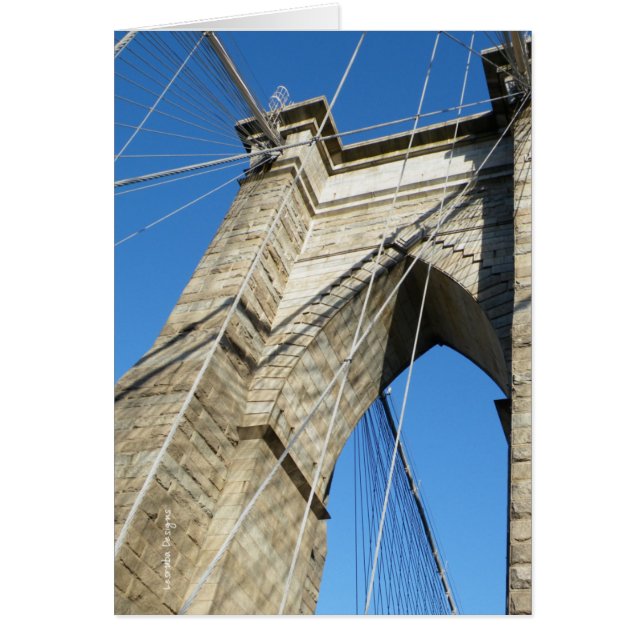 Brooklyn Bridge NY OBS Kort (Framsidan)