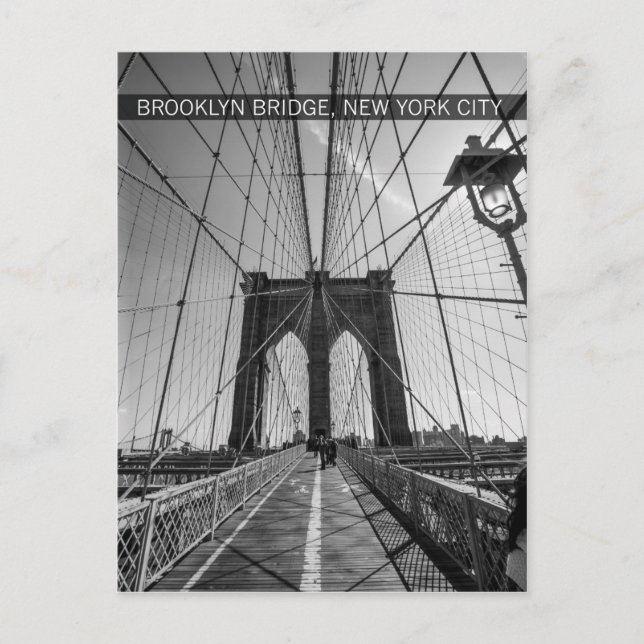 brooklyn bridge, ny verkstad vykort (Framsida)