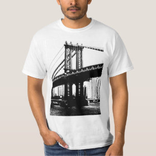 Brooklyn Bridge Nyc New York Manar Modern T Shirt