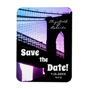 Brooklyn Bridge NYC Spara datum Magnet