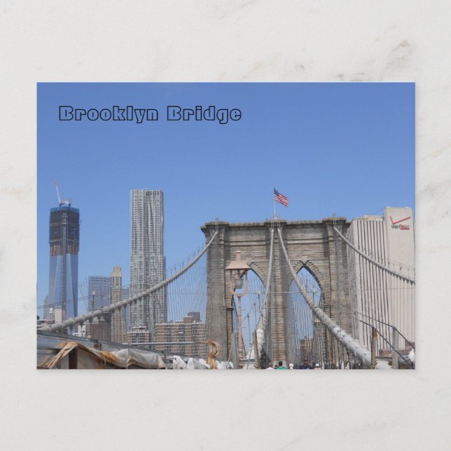 Brooklyn Bridge och Freedom Torn Vykort (Framsida)