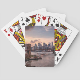 Brooklyn Bridge och Lower Manhattan Casinokort