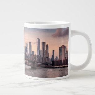 Brooklyn Bridge och Lower Manhattan Jumbo Mugg