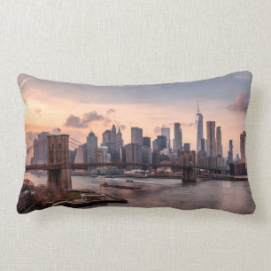 Brooklyn Bridge och Lower Manhattan Lumbarkudde