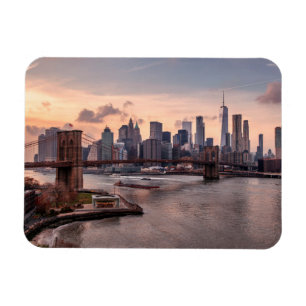 Brooklyn Bridge och Lower Manhattan Magnet