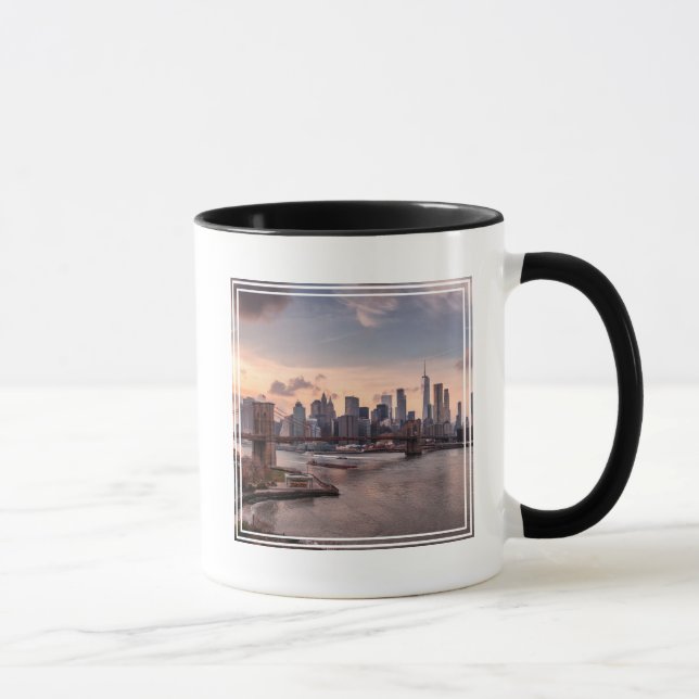 Brooklyn Bridge och Lower Manhattan Mugg (Höger)