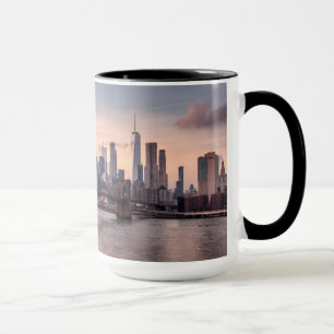 Brooklyn Bridge och Lower Manhattan Mugg
