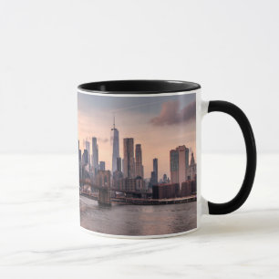 Brooklyn Bridge och Lower Manhattan Mugg