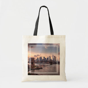 Brooklyn Bridge och Lower Manhattan Tygkasse