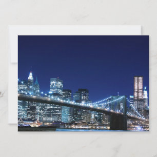 Brooklyn Bridge och Manhattan Skyline