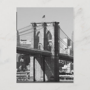 Brooklyn Bridge och Manhattan Skyline Vykort
