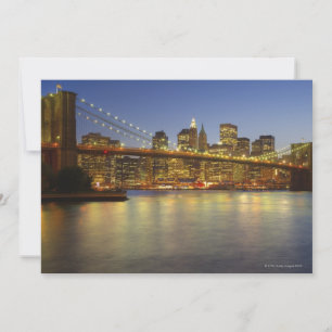 Brooklyn Bridge och New York City byggnad