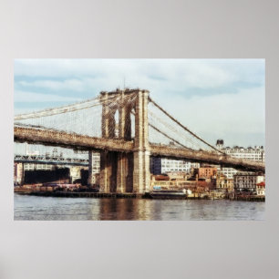 BROOKLYN BRIDGE ÖSTER TORN - NEW YORK POSTER