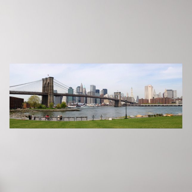 Brooklyn Bridge Panoramic Poster (Framsidan)