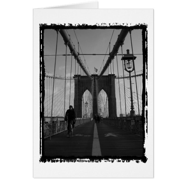 Brooklyn Bridge Photo Hälsningskort (Framsidan)