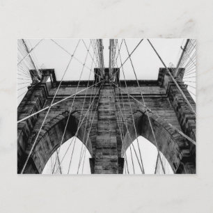 Brooklyn Bridge Photo in Black and White Vykort