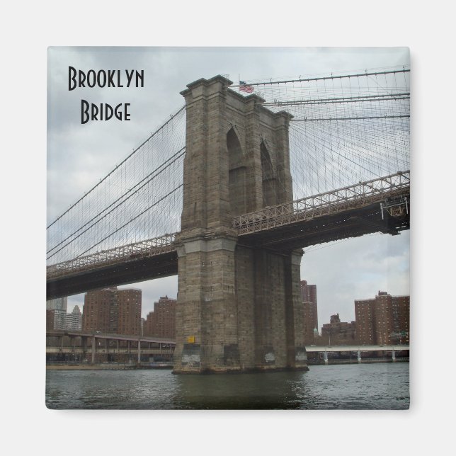 Brooklyn Bridge Photo Magnet New York (Framsidan)
