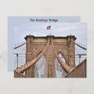 Brooklyn Bridge Postcard New York America Vykort