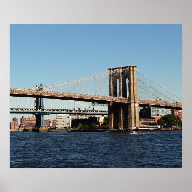 BROOKLYN BRIDGE POSTER I NEW YORK CITY (Framsidan)