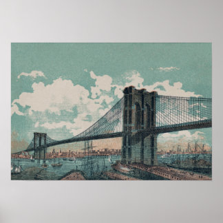 Brooklyn Bridge Poster utskrift