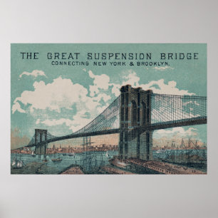 Brooklyn Bridge Poster utskrift