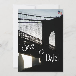 Brooklyn Bridge Spara datum-kort Datumet