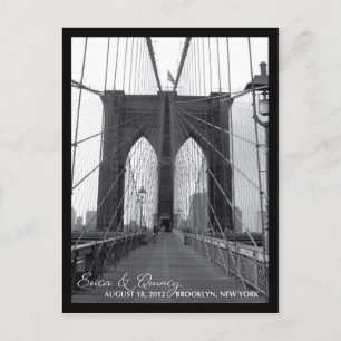 Brooklyn Bridge Spara datumet Meddelande Vykort
