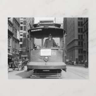 Brooklyn Bridge Spårvagn, 1915 Vykort